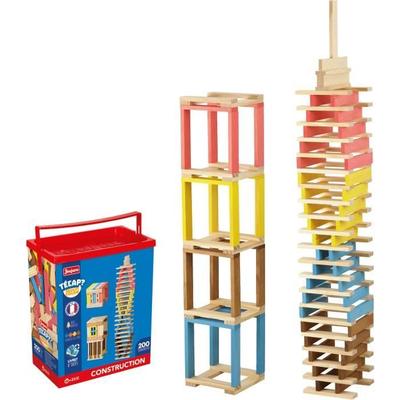 Técap Multicolor - Balance and Construction Game - JEUJURA - 200 Pieces