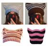 Fashion Women Beanie Hat Lovely Girls Devil Ear Knit Hats Photography Headwear