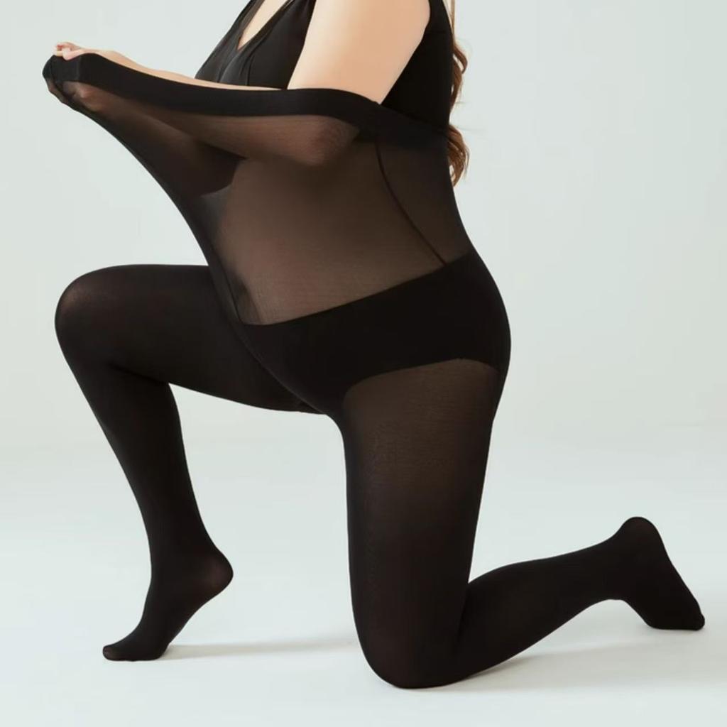 Women 80D Reinforced Thickened PLUS SIZE XL 2XL 3XL 4X Ladies Confort Lift Hip Nylon Hosiery Pantyhose
