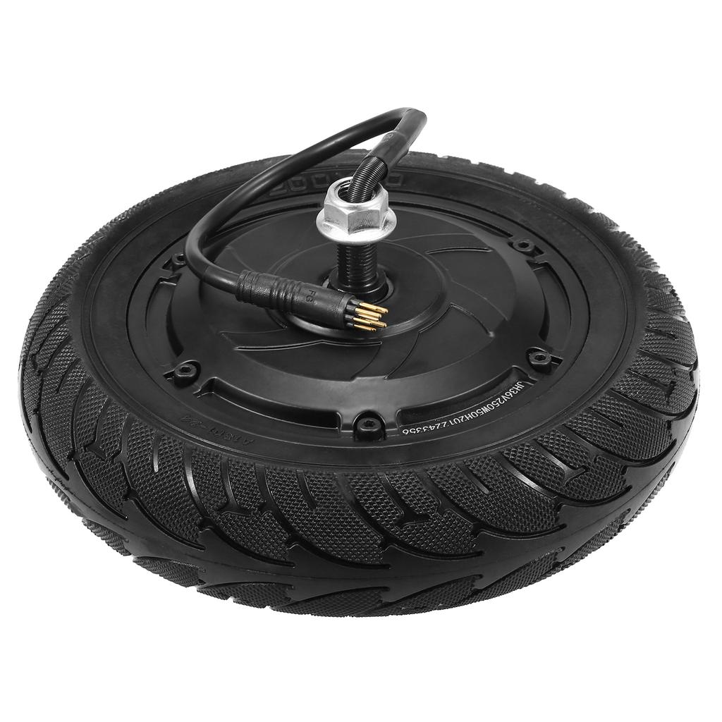 250W Electric Scooter Engine Motor Tire Front Wheel Solid Tire Engine Motor Driving Tire Replacement for Kugoo S1