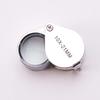 Othmro 10x Single Magnification Magnifier, 21mm Lens Diameter, Glass Lens, Pack of 4, Silver, Natural Light, Handheld Magnifier, Lightweight, Clear,