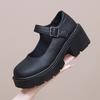 Lolita Shoes Women PU Leather Platform Mary Janes Shoes Women's Japanese Style Vintage Chunky Heels Pumps Plus Size 2026 spring