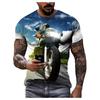Fresh Lettuce Leaves 3D Printed T Shirts For Men Green Vegetable Pattern