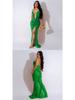 Sexy durchsichtiges Netzkleid mit hohem Schlitz für Damen