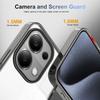 For Xiaomi Redmi Note 13 Pro 4G Clear Phone Case TPU PC Anti-Slip Drop-Proof Back Cover