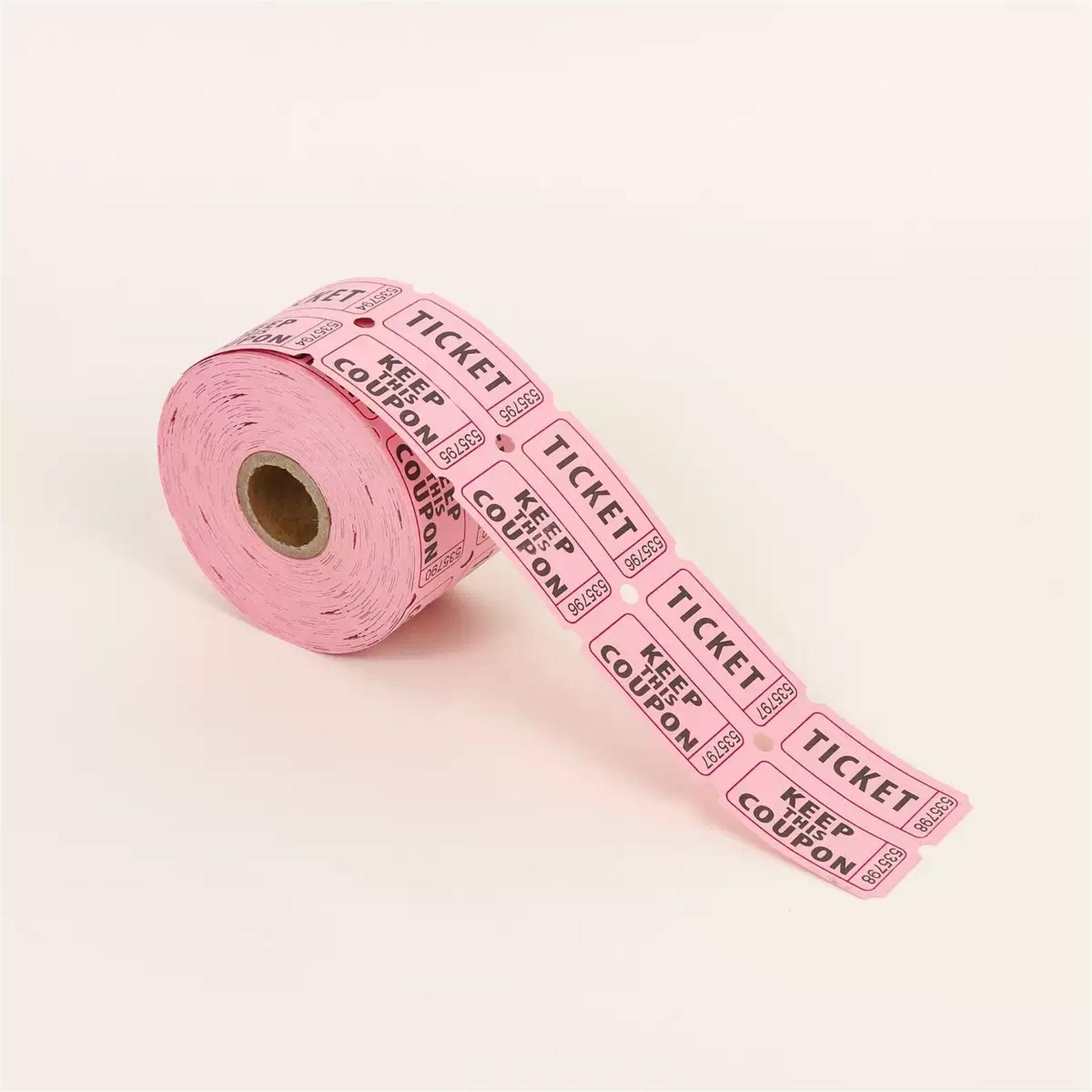 

1000 шт. Цветной отрывной купон на вход, ваучер, купон для розыгрыша призов One Size розовый