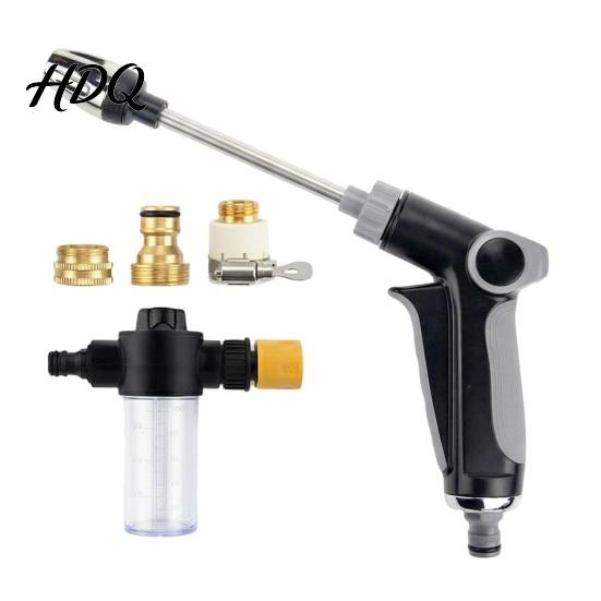 Pet Bath Hose Nozzle Garden with 360-degree Adjustable Spray High Pressure Water Cleaning Jet Universal 3/4" Thread for Car Wash & Garden