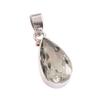 Natürlicher Grüner Amethyst Edelstein 925 Massiv Sterlingsilber Anhänger 1.50" n5b40