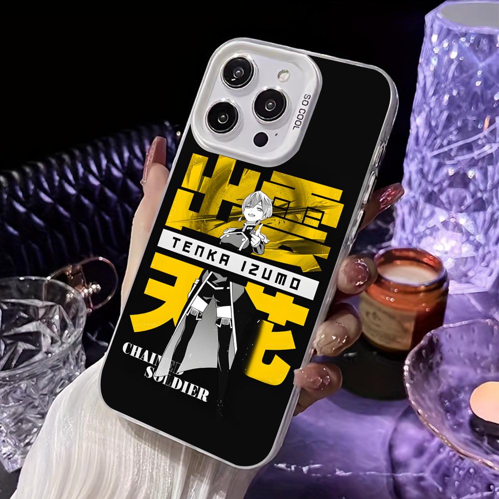 

Mato seihei no slave Tenka Izumo White Translucent Mobile Phone Case for iPhone 17 16 15 14 13 12 11 X XR XS Air Pro Max Plus iPhone 12