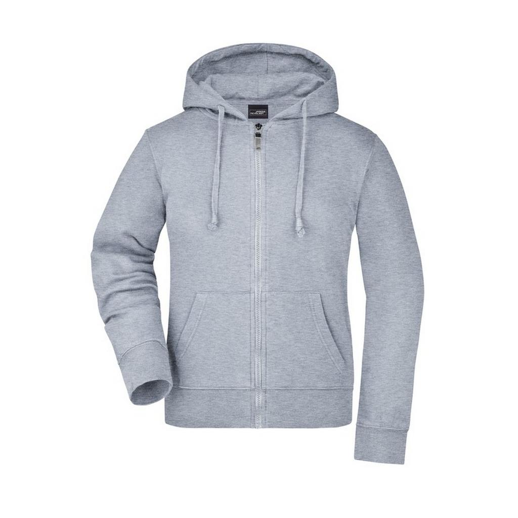 James and Nicholson Womens/Ladies Full Zip Hoodie