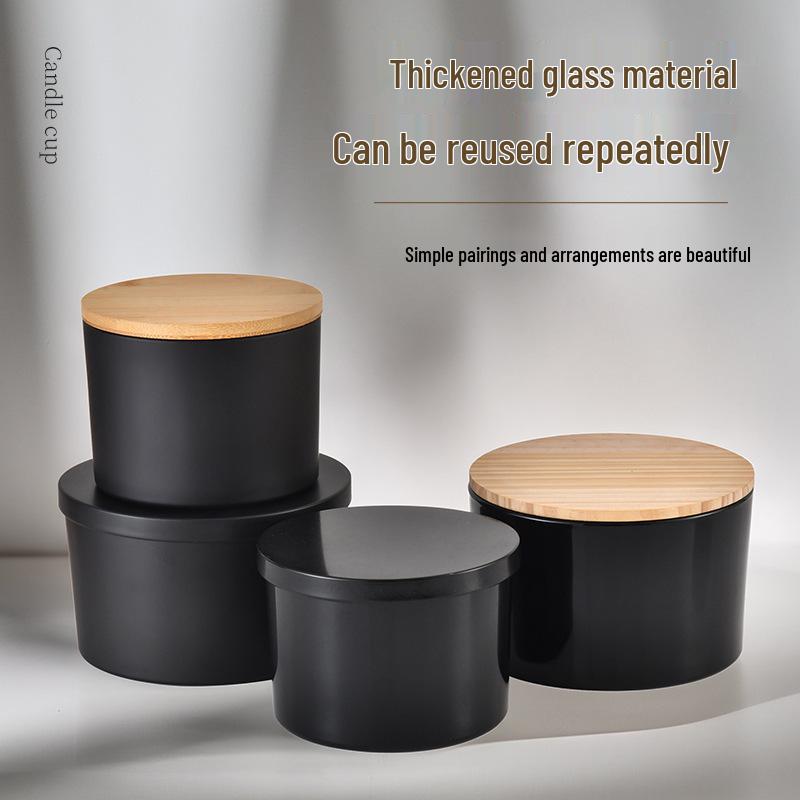 Frosted Glass Aroma Diffuser Candle Holder with Lid