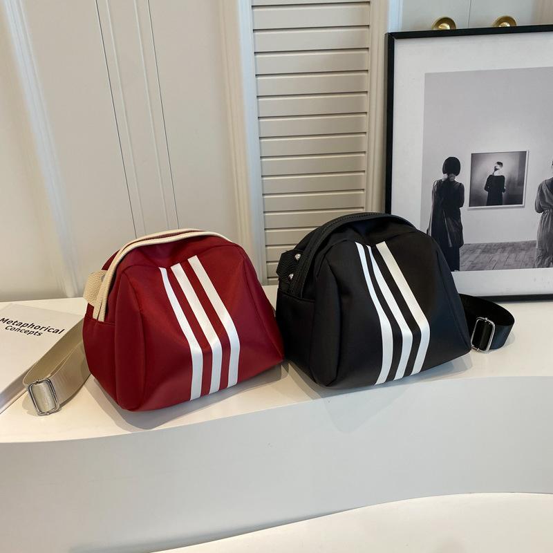 Summer Striped Nylon Cloth Turtle Bag Shell Bag Flow Messenger Bag Casual Large Capacity Casual Small Bag