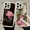 Beautiful Rose Pattern Phone Case Suitable for iPhone 17 16 15 14 13 12 11 Pro/Max/Plus Anti Drop and Shockproof Back Cover