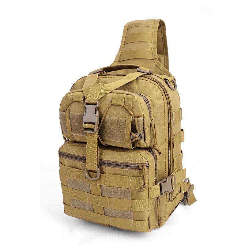 Leisure shoulder crossbody bag tactical oversized chest bag multifunctional backpack sports cycling waterproof Oxford cloth