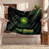 John Deere Flanelldecke, Personalisierter Text mit Namen, Weiche Überwurfdecke, Heimdekoration, Geschenk
