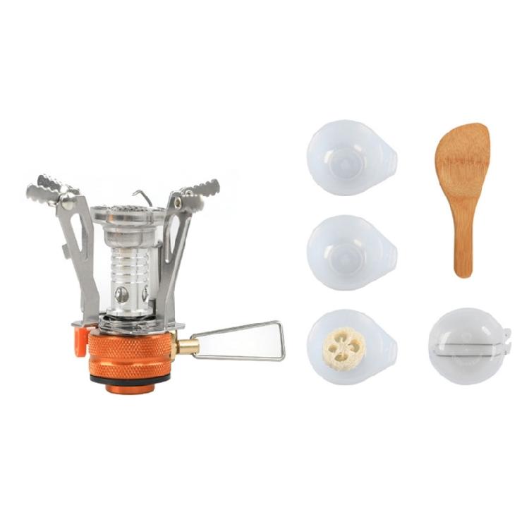 Outdoor Gas Burners Stove Tourist Pots Set Camping Cookware Kits Folding Utensils for Backpacking Outdoor Hiking & Picnics