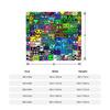 Funny Gaming Geometric Dash Video Game Knitted Blanket Velvet Geometry Dash Soft Throw Blankets for Bedding Couch Bedspread