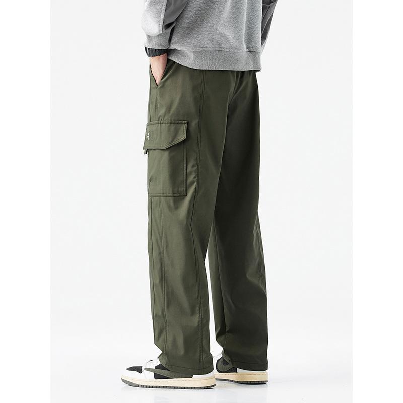 Minger | Spring and Summer New Loose Wide Leg Overalls Men's American Trend Brand Fashion Straight Casual Pants