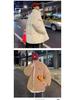 Men's Trendy Reversible Lambswool Cotton Jacket: Winter Velvet Thickened, Loose Fit, Hong Kong Style, Casual Outerwear.
