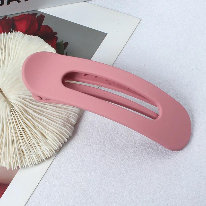 Korean Large BB Clip Simple Solid Color Seamless Hair Clip for Women Fashion Duckbill Clip Hairpin Girl Hair Accessories