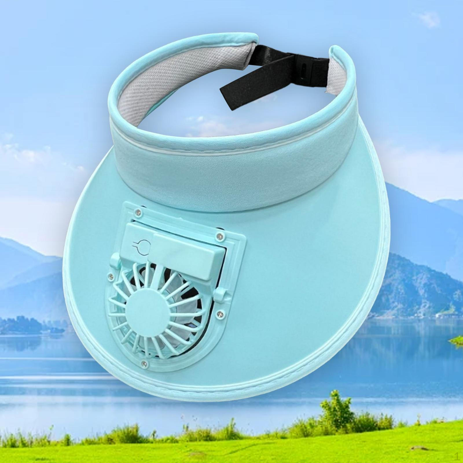 

Солнцезащитные козырьки с веером для девочек и мальчиков, для отдыха на пляже, для спорта и путешествий синий