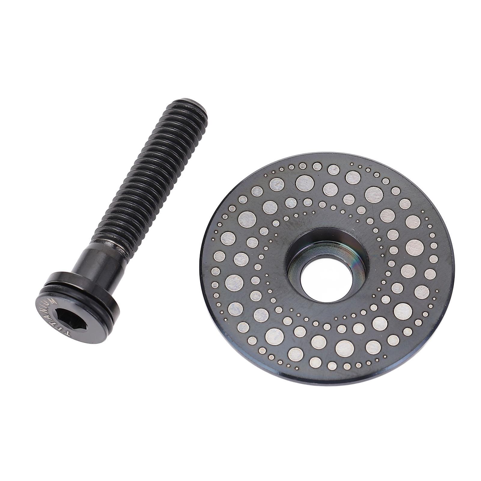 

Комплект винтов крышки вилки велосипеда Титановый сплав CNC-обработка 28,6 мм Крышка и винт передней вилки для велоспорта Разноцветный