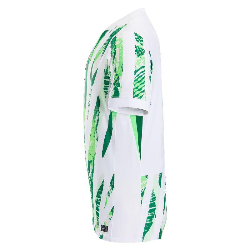 Nike Dri-Fit Fan Edition 2025 Season Nigeria Team Quick-Dry Short Sleeve Football Shirt Men Tops White Pine-Green Impact-Green HM9660-100