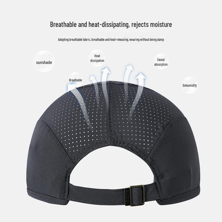 Unisex Quick-Drying Korean Style Mesh Baseball Cap - Outdoor Sunshade & Sunscreen