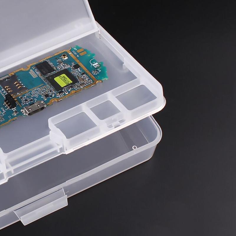 Multi-function Box with Double Layer Mobile Phone LCD Screen Mainboard IC Parts Repair Plastic Storage Box PVC Material