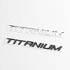 3d Metal Logo Titanium Emblem Letters Car Trunk Badge Titanium Sticker Accessories