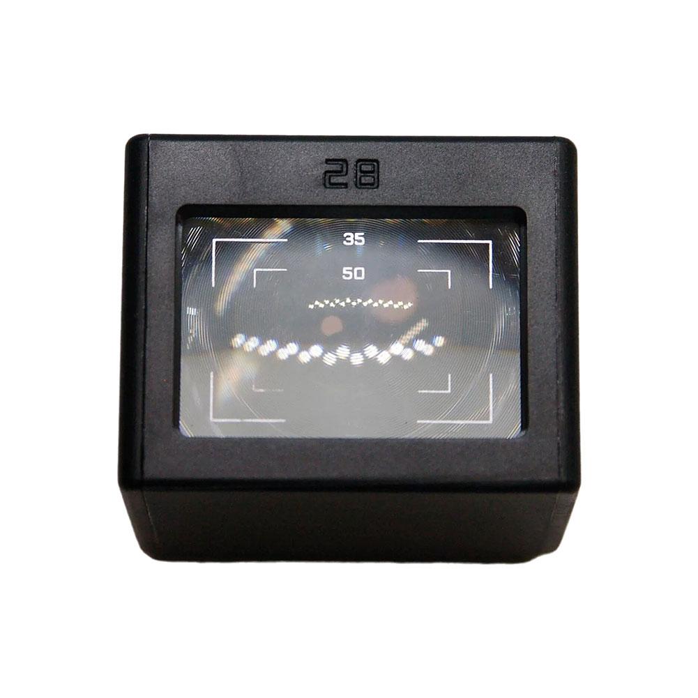 Neu 28mm (35/50 Rahmen) Optischer Hüftspiegel-Sucher Externer Sucher (mit 35/50, 40 Rahmenlinien) Stiefelversatz einstellbar
