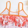 2026 New Sexy Swimwear High Waist Two Piece Bikini Leaf Print Swimsuit Tight Sling Beachwear Summer Women's Seaside Bathing Suit