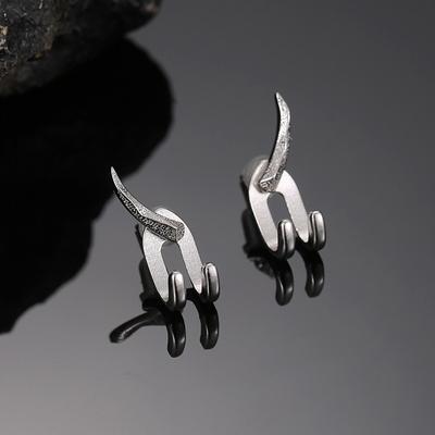 Punk Earring For Men Detachable Dual Purpose Stud Earrings Prong Ear Charms