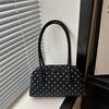 Korean Style Women's Polka Dot Bowling Bag: Large Capacity Pillow Bag for Trendy Daily Commutes