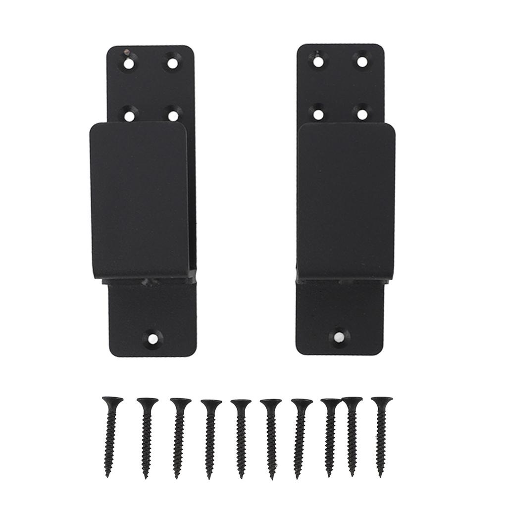 2 STK Dørbarrikadebraketter Åpen stangholder Karbonstål Enkel installasjon U-brakett for garasje