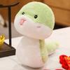 New Year Cartoon Lucky Snake Animals Plush Figure Dolls Soft Pillow Toys Wear Lion Clothes Funny Christmas New Year Gift
