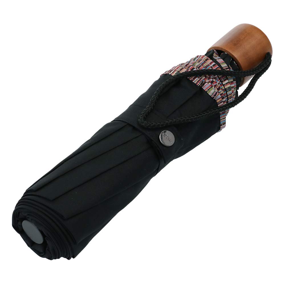 Paul Smith M1A UMBT ATRIM 92 Unisex Folding Black Umbrella, [Used]