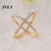 Durable Scarf Fastener Rhinestone X-Shape Ring, Metal Geometric Clip, Sparkling Buckle Slide Ring for Women Silk Scarves Neckerchiefs Shawls Shirts