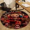 Harley Quinn Joker Pattern Round Rug, Indoor/Outdoor Mat, for Picnic, Gameroom, Bedroom, Office, Living Room, Home Decor Carpet, Birthday Gift