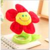 Sunflower Plush Toys Curtain Buckle Lovely Smiling Face Plush Flower Clips Bind Rope Valentine's Day Present Gift