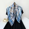 Silk Scarf 90cm Women's New Printed Wrap Scarf Satin Scarf Large Square Scarf Shawl Silk Scarf