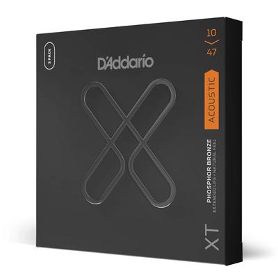 Acoustic Guitar Strings XT Coated Strings Phosphor Bronze Extra Light 3set Pack D'Addario .010-.047 XTAPB1047-3P []