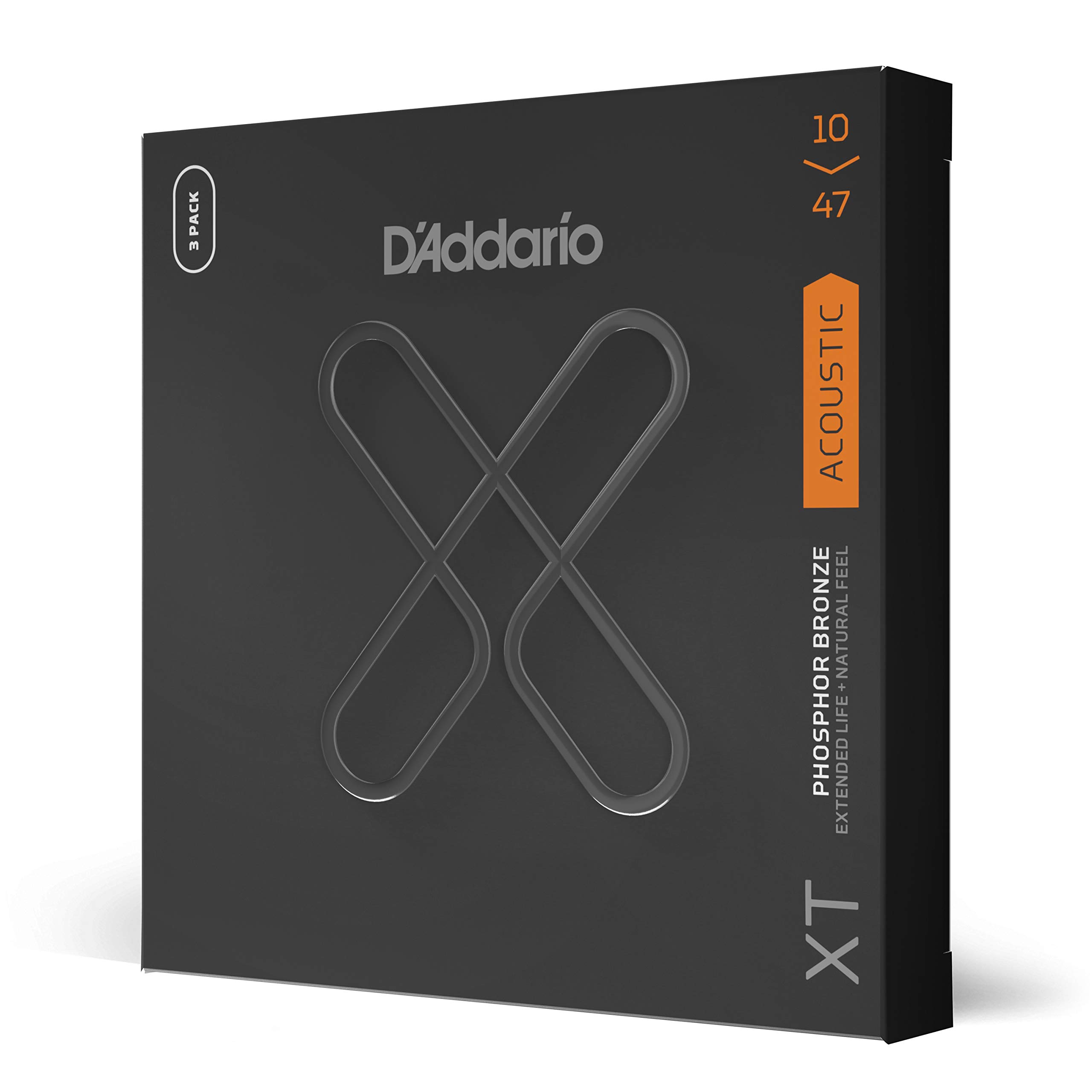 

Acoustic Guitar Strings XT Coated Strings Phosphor Bronze Extra Light 3set Pack D Addario .010-.047 XTAPB1047-3P []