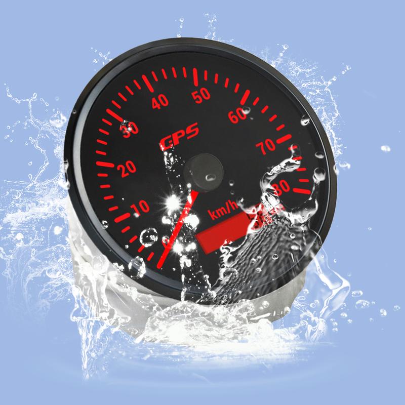 ELING 110mm Speedometer GPS Odometer 60 80 120 200 km/h 12V 24V with GPS Antenna 7 Colors Backlight for Auto Motorcycle RV