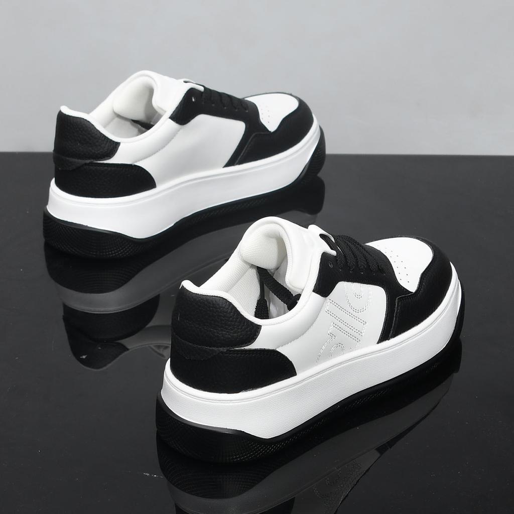 22 Autumn New Casual Breathable Board Shoes Sports Thick Soles Increase