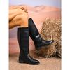 Retro Low-heeled Knight Boots 2025 Winter New British Style Sleeves Are No More Than Knee-length Boots for Women
