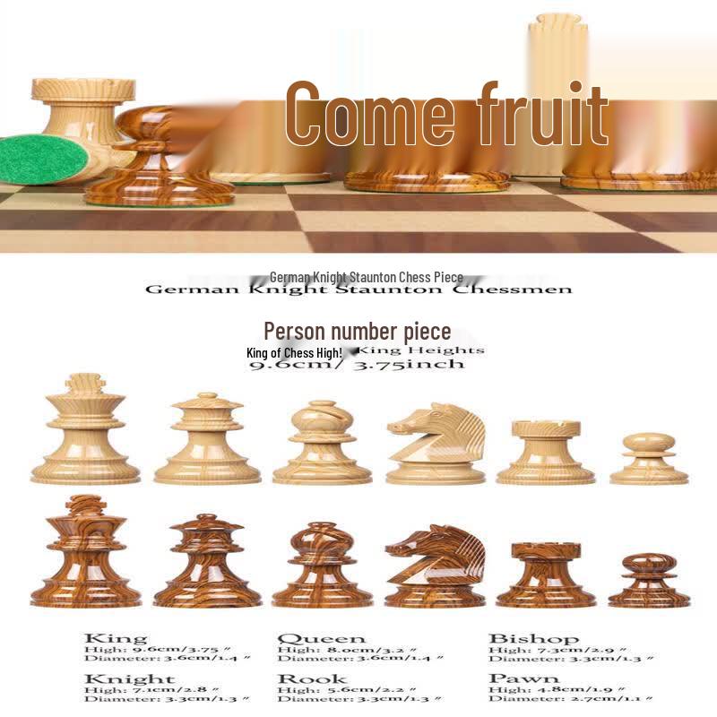 Premium Wooden International Chess Set