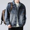 2025 Trendy Men's Loose Denim Jacket, Fashionable Lapel In Spring/Autumn Streetwear Style.