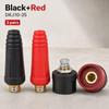 European Style Welder Quick Connectors Insulated Rubber Shell Brass Fittings For Industrial Welding Repair
