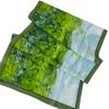 Green Oil Painting 100% Mulberry Silk Silk Long Scarf Spring And Summer Foreign Style Silk Scarf Shawl
